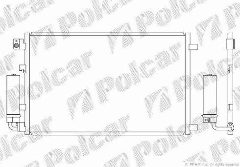 Polcar 2759K8C1 - Конденсатор, кондиціонер autozip.com.ua