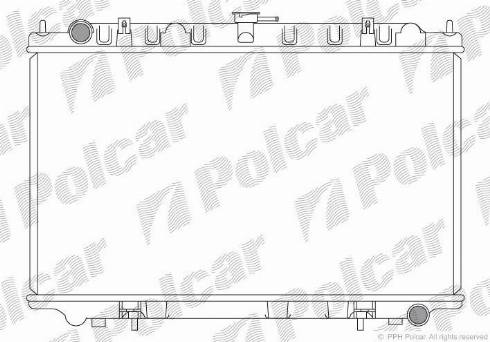 Polcar 276108-3 - Радіатор, охолодження двигуна autozip.com.ua