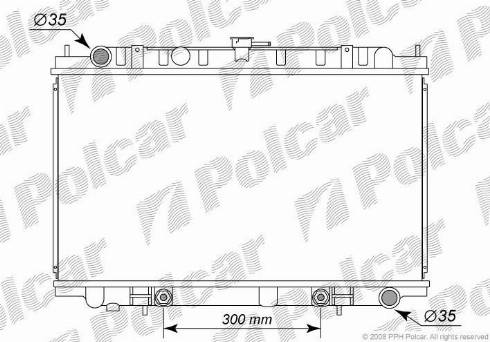 Polcar 276108-2 - Радіатор, охолодження двигуна autozip.com.ua
