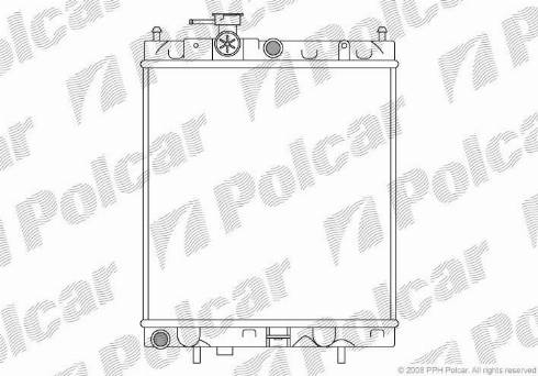 Polcar 270508-1 - Радіатор, охолодження двигуна autozip.com.ua