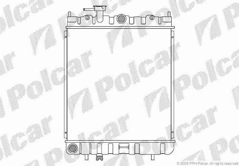 Polcar 270508-2 - Радіатор, охолодження двигуна autozip.com.ua