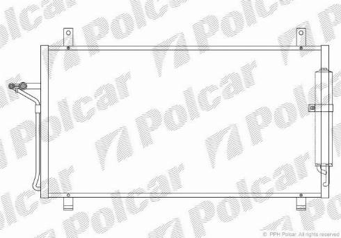 Polcar 2736K8C1 - Конденсатор, кондиціонер autozip.com.ua