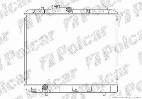 Polcar 7406081K - Радіатор, охолодження двигуна autozip.com.ua