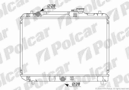 Polcar 741208-1 - Радіатор, охолодження двигуна autozip.com.ua