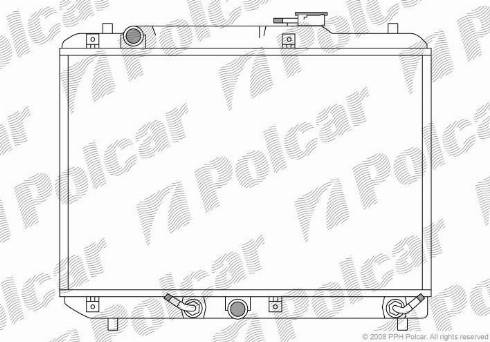 Polcar 741208-2 - Радіатор, охолодження двигуна autozip.com.ua