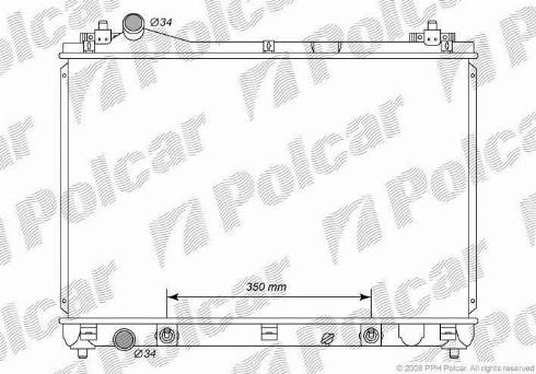 Polcar 7426082K - Радіатор, охолодження двигуна autozip.com.ua