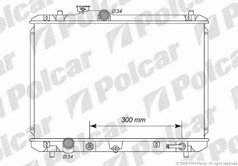 Polcar 7423082K - Радіатор, охолодження двигуна autozip.com.ua