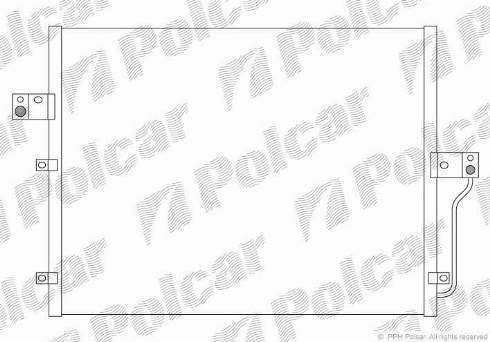 Polcar 7110K8C1 - Конденсатор, кондиціонер autozip.com.ua