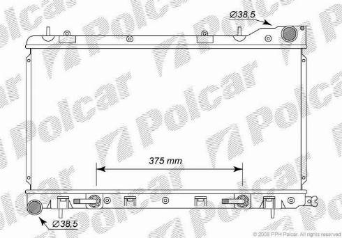 Polcar 724108-1 - Радіатор, охолодження двигуна autozip.com.ua