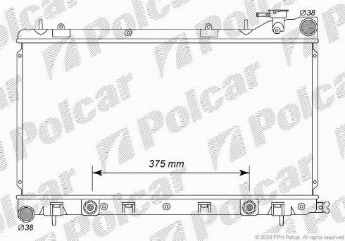 Polcar 7241082K - Радіатор, охолодження двигуна autozip.com.ua