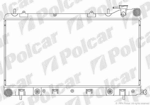 Polcar 724108-2 - Радіатор, охолодження двигуна autozip.com.ua