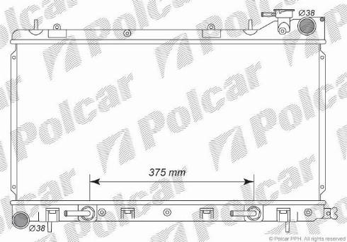 Polcar 7242081K - Радіатор, охолодження двигуна autozip.com.ua