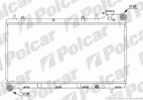 Polcar 7210081K - Радіатор, охолодження двигуна autozip.com.ua
