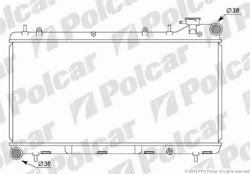 Polcar 721008-1 - Радіатор, охолодження двигуна autozip.com.ua