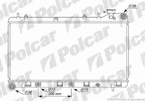 Polcar 721008-2 - Радіатор, охолодження двигуна autozip.com.ua