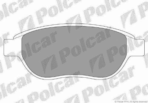Polcar S70-0066 - Гальмівні колодки, дискові гальма autozip.com.ua