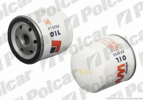 Polcar FT5753 - Масляний фільтр autozip.com.ua