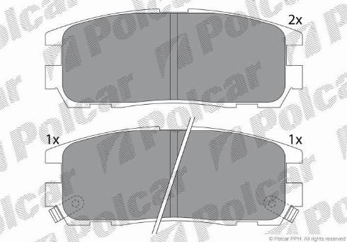 Polcar IE140991 - Гальмівні колодки, дискові гальма autozip.com.ua