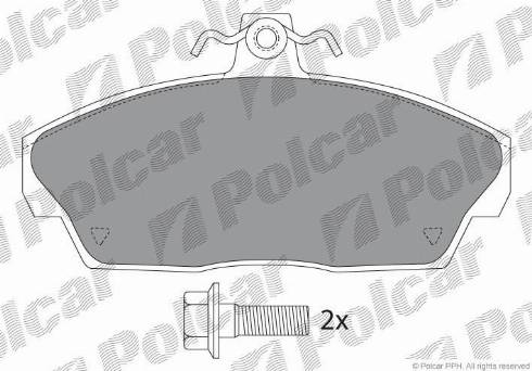 Polcar IE141232-701 - Гальмівні колодки, дискові гальма autozip.com.ua