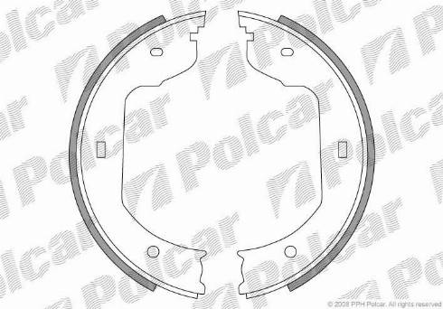 Polcar LS1920 - Комплект гальм, ручник, парковка autozip.com.ua