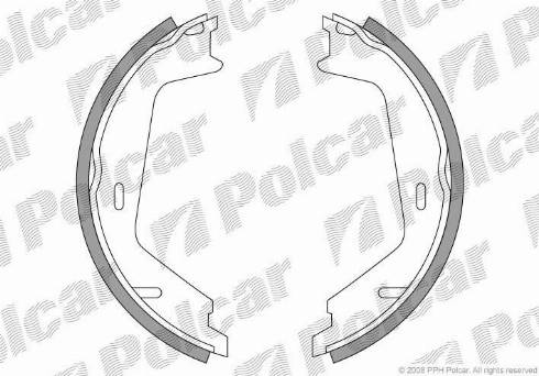 Polcar LS1884 - Комплект гальм, ручник, парковка autozip.com.ua