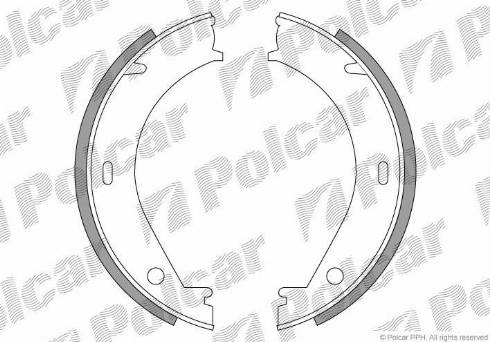 Polcar LS1704 - Комплект гальм, ручник, парковка autozip.com.ua