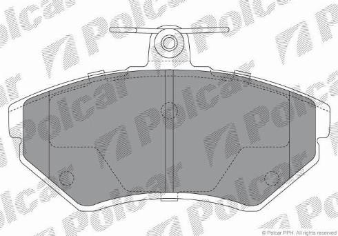 Polcar S70-0043 - Гальмівні колодки, дискові гальма autozip.com.ua