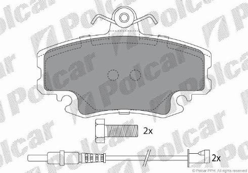 Polcar S70-0006 - Гальмівні колодки, дискові гальма autozip.com.ua