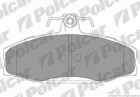 Polcar S70-0011 - Гальмівні колодки, дискові гальма autozip.com.ua