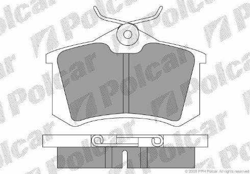 Polcar S70-1001 - Гальмівні колодки, дискові гальма autozip.com.ua