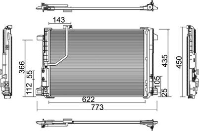 PowerMax 7110481 - Конденсатор, кондиціонер autozip.com.ua