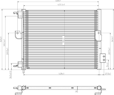 PowerMax 7110265 - Конденсатор, кондиціонер autozip.com.ua