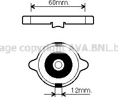 Prasco 980015 - Кришка, радіатор autozip.com.ua