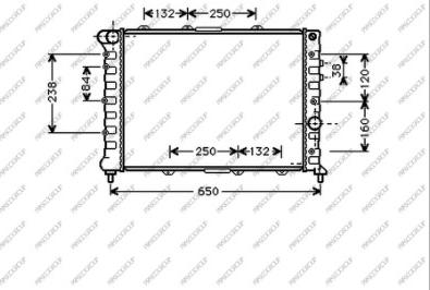 Prasco AA080R003 - Радіатор, охолодження двигуна autozip.com.ua