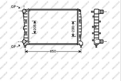 Prasco AA340R005 - Радіатор, охолодження двигуна autozip.com.ua