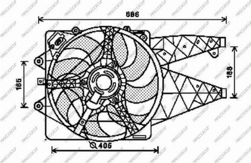 Prasco AA210F001 - Вентилятор, охолодження двигуна autozip.com.ua