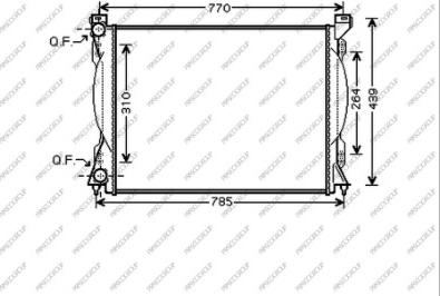 Prasco AD034R004 - Радіатор, охолодження двигуна autozip.com.ua