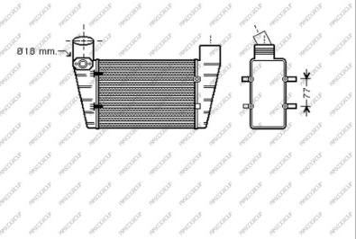 Prasco AD033N004 - Интеркулер autozip.com.ua