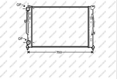 Prasco AD032R008 - Радіатор, охолодження двигуна autozip.com.ua