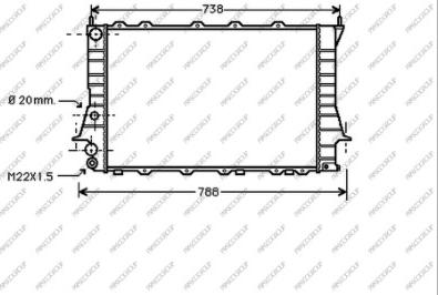 Prasco AD029R001 - Радіатор, охолодження двигуна autozip.com.ua