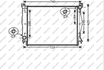 Prasco AD020R018 - Радіатор, охолодження двигуна autozip.com.ua