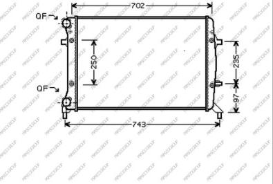 Prasco AD320R011 - Радіатор, охолодження двигуна autozip.com.ua