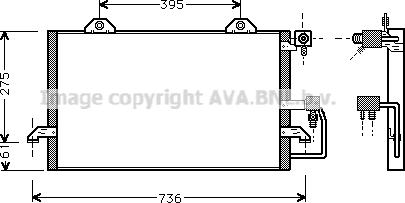 Prasco AI5159 - Конденсатор, кондиціонер autozip.com.ua