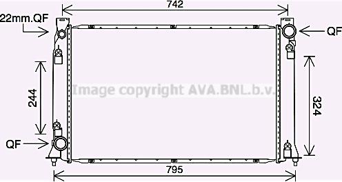 Prasco AI2407 - Радіатор, охолодження двигуна autozip.com.ua