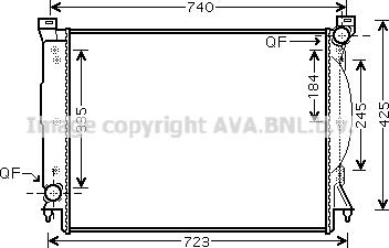 Prasco AI2245 - Радіатор, охолодження двигуна autozip.com.ua