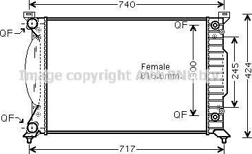 Prasco AI2202 - Радіатор, охолодження двигуна autozip.com.ua