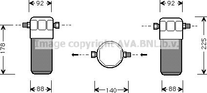 Prasco AID154 - Осушувач, кондиціонер autozip.com.ua