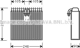 Prasco AIV031 - Випарник, кондиціонер autozip.com.ua