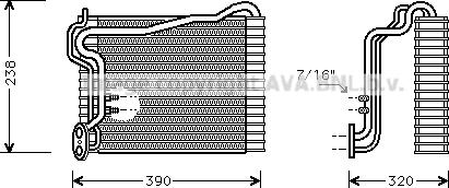 Prasco AIV145 - Випарник, кондиціонер autozip.com.ua