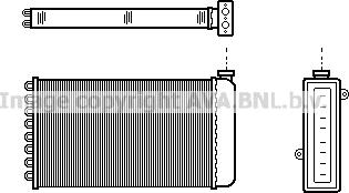 Prasco AU6057 - Теплообмінник, опалення салону autozip.com.ua